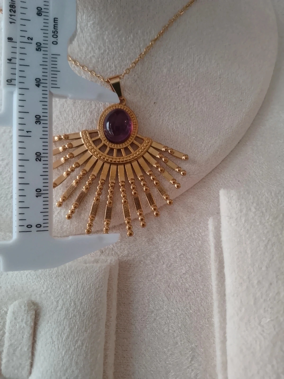 Collier bohème pierre d'améthyste 💜. – photo 3